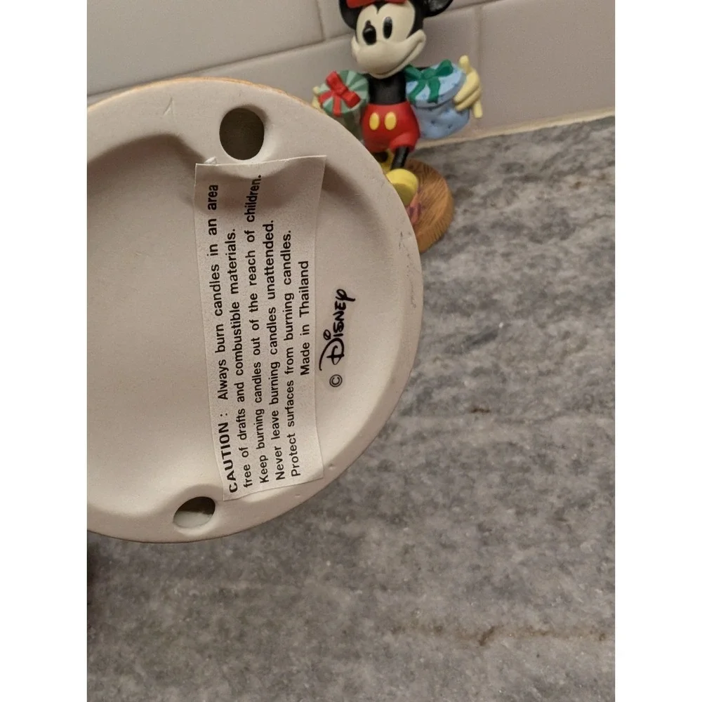 VTG Mickey's Season of Song Disney Store Mickey Minnie Mouse‎ Candle Holders